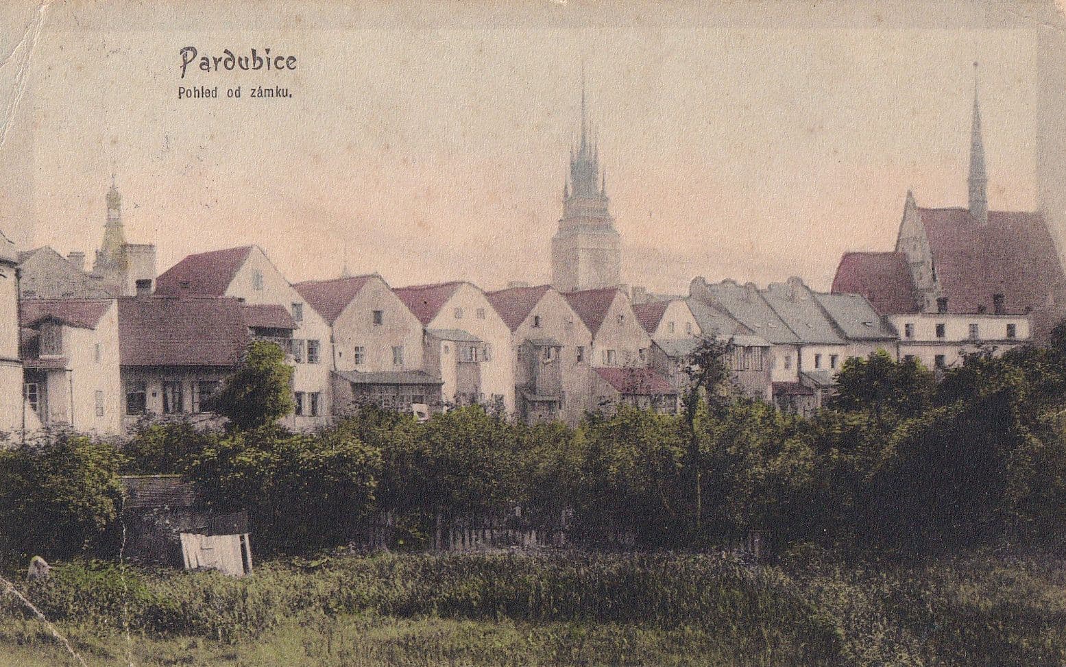 Pardubice Czech Republic Old Postcard