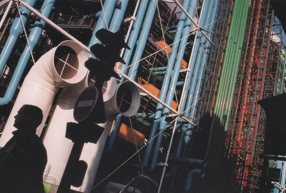 Paris French Centre Georges Pompidou Library Opening Aerial Postcard