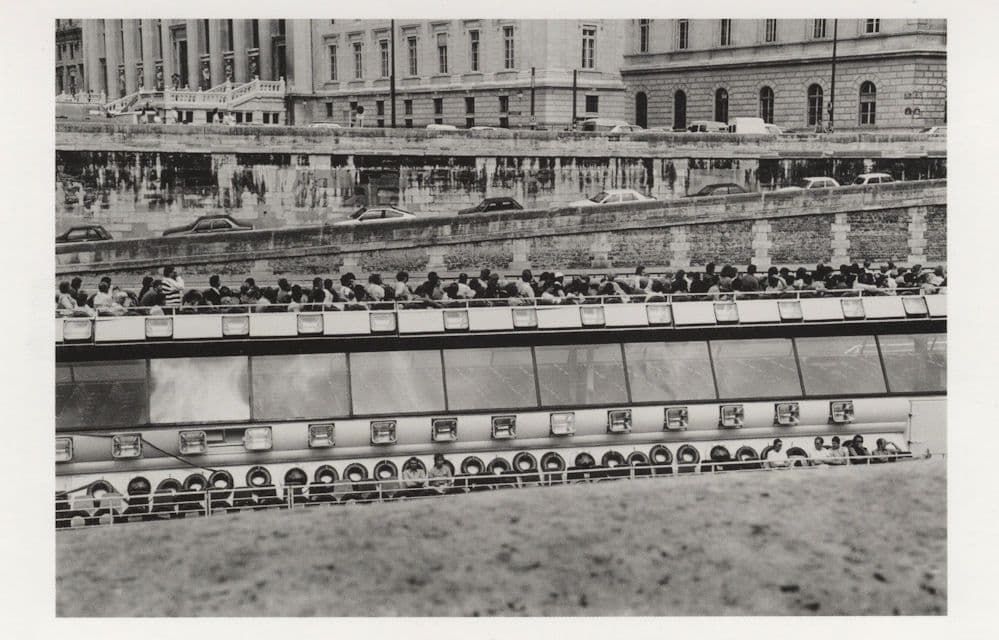 Paris Law Courts Tourist French River Boat in 1985 Photo Postcard