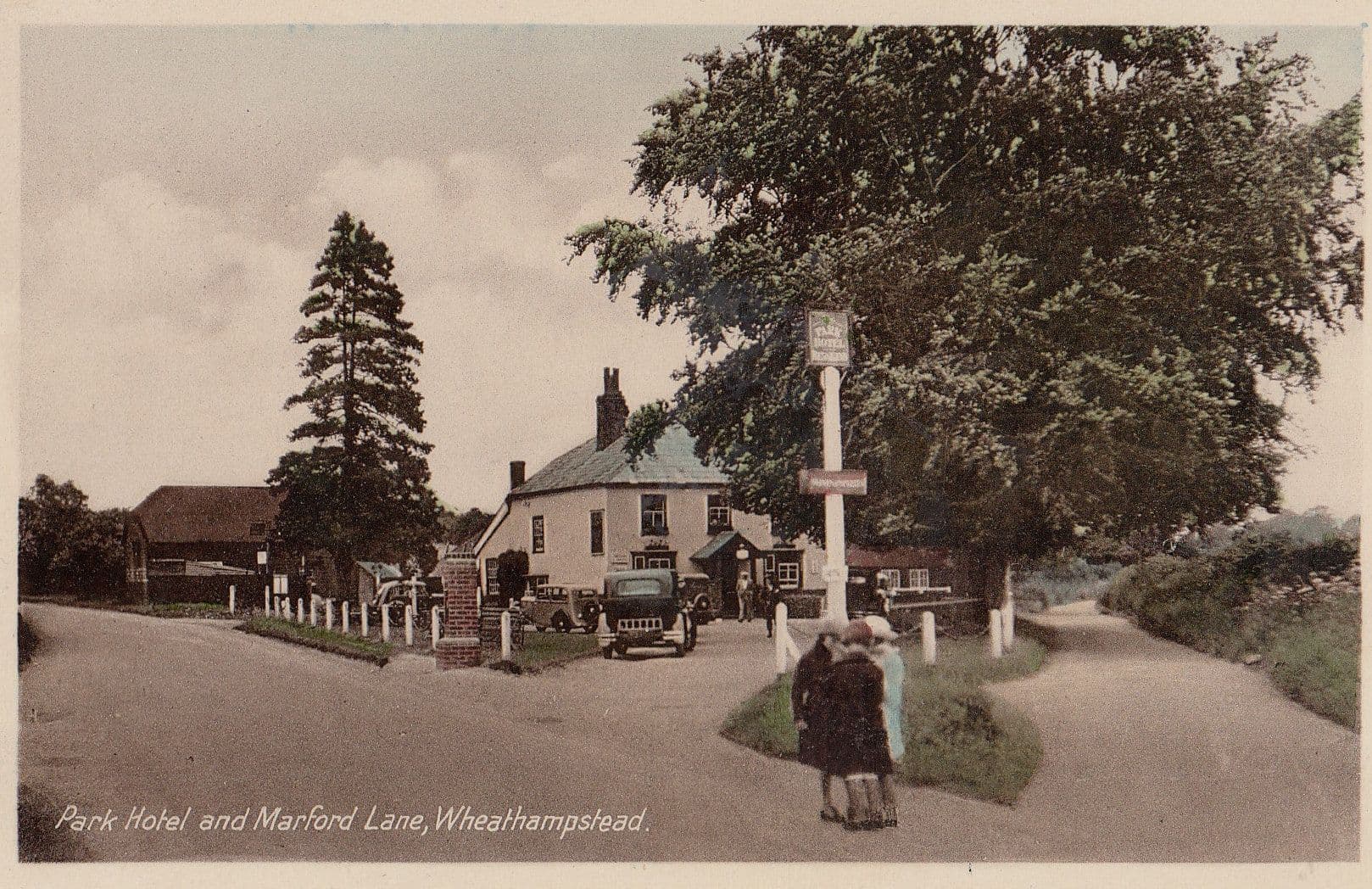 Park Hotel Wheathampstead St Albans Postcard