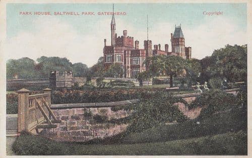 Park House Saltwell Park Gateshead Antique Postcard