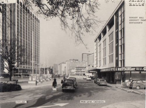 Park Lane Croydon Concert Hall & Restaurants 1940s Real Photo Postcard