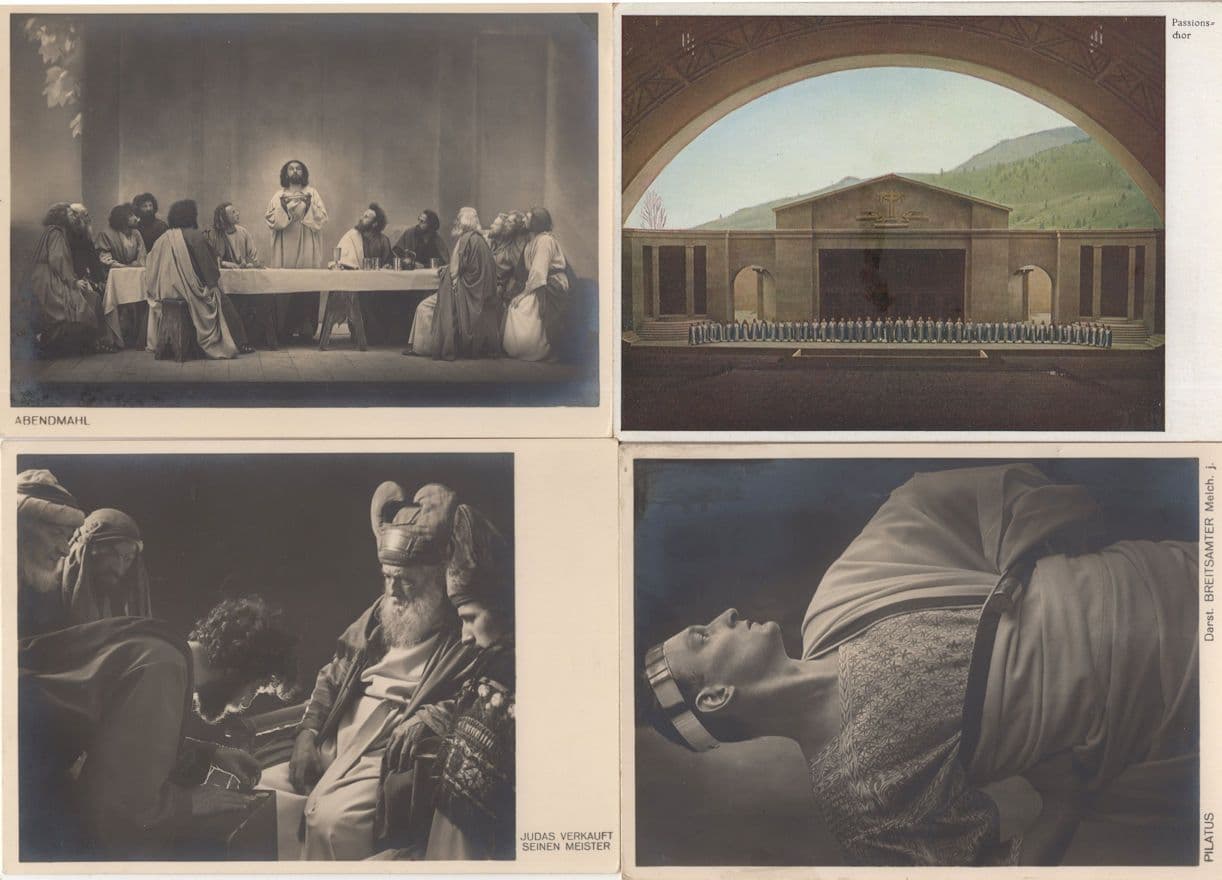 Passionsspiele Oberammergau 12x German Set Of Postcard s