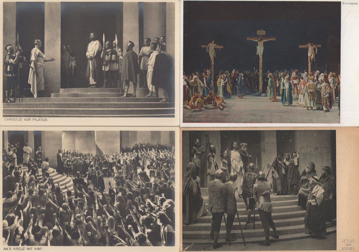 Passionsspiele Oberammergau 12x German Set Of Postcard s