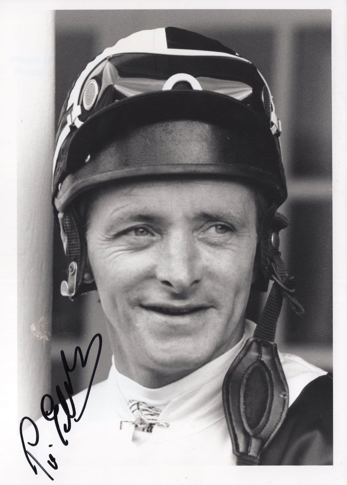 Pat Eddery Legendary Horse Racing Jockey Large Hand Signed Photo