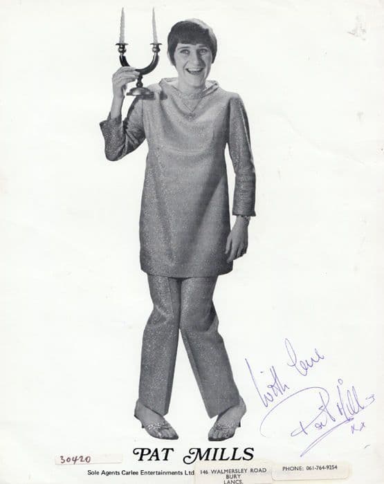Pat Mills Film Star Comedian 3x Hand Signed Photo s