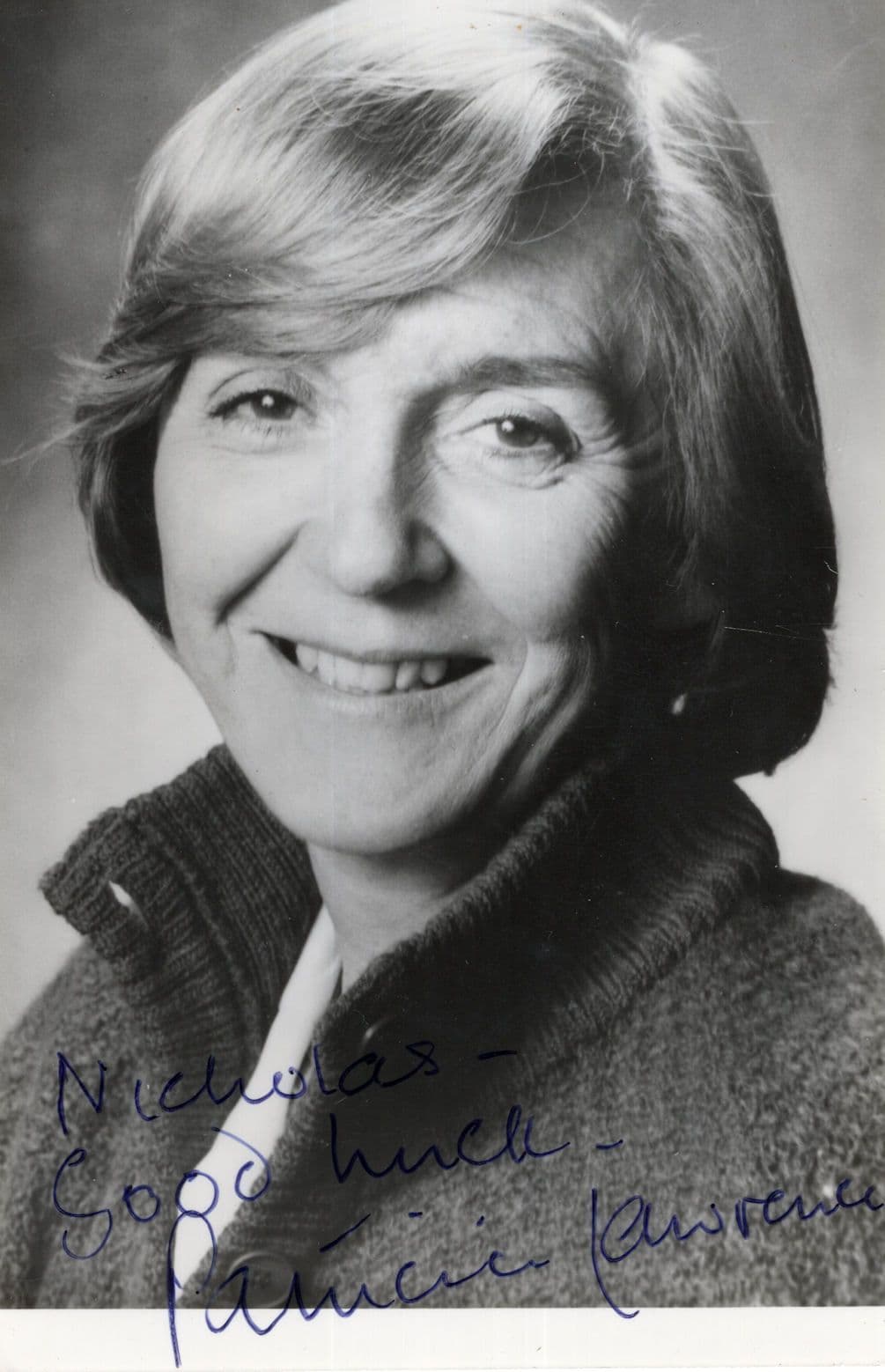 Patricia Lawson Tenko Vintage Hand Signed Photo