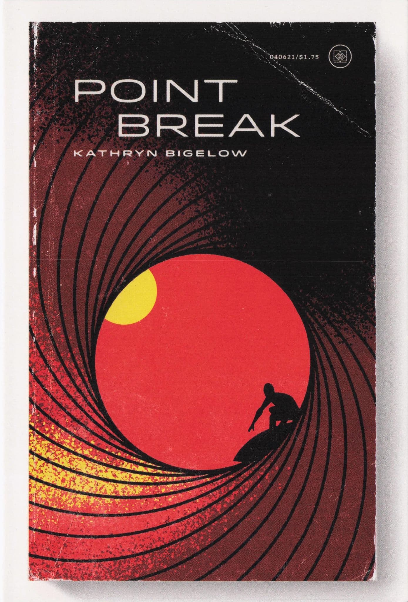 Patrick Swayze Point Break Film Movie As Rare Old Book Cover Postcard