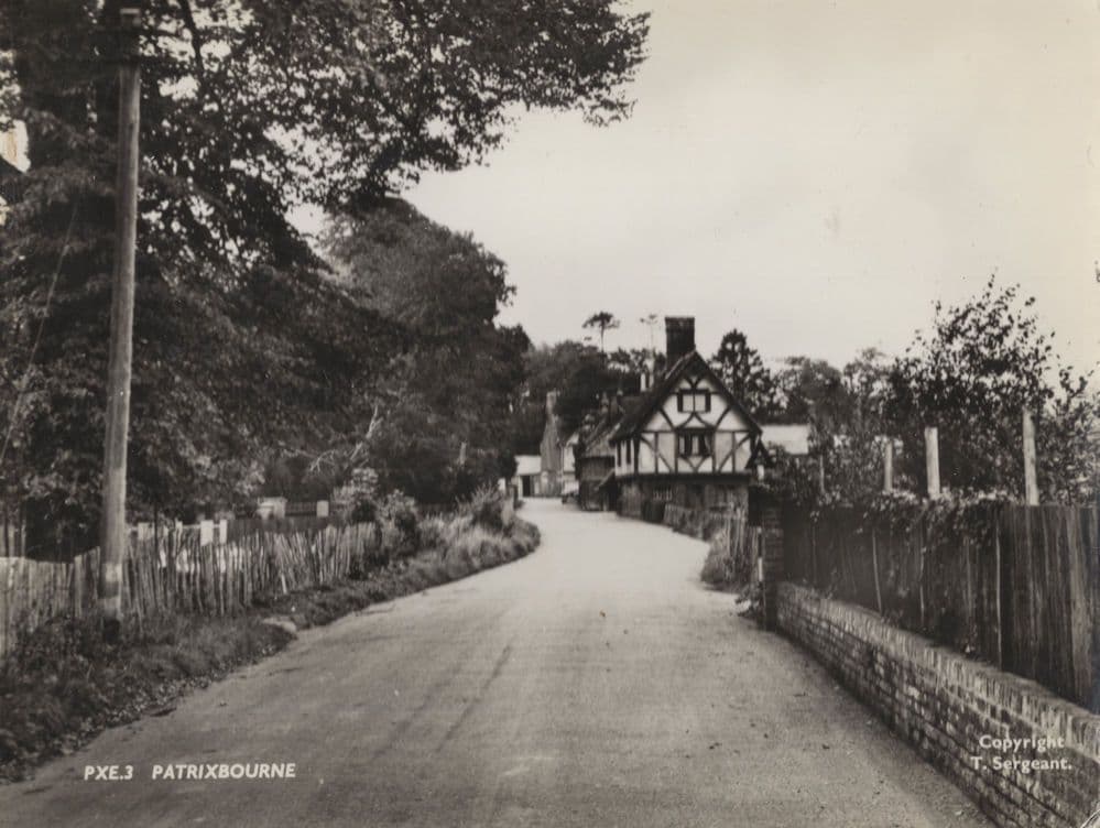 Patrixbourne Kent Vintage Real Photo Postcard