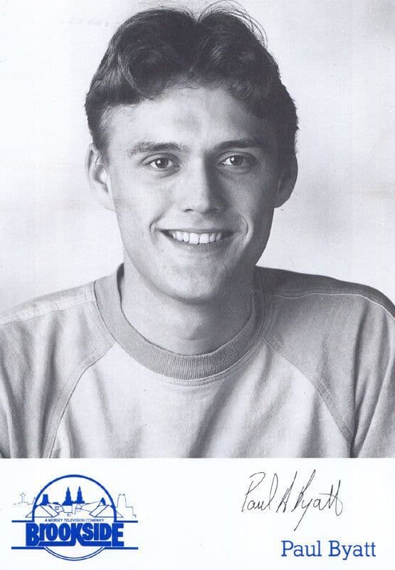 Paul Byatt Printed But Hand Signed Apperance Brookside Cast Card Photo