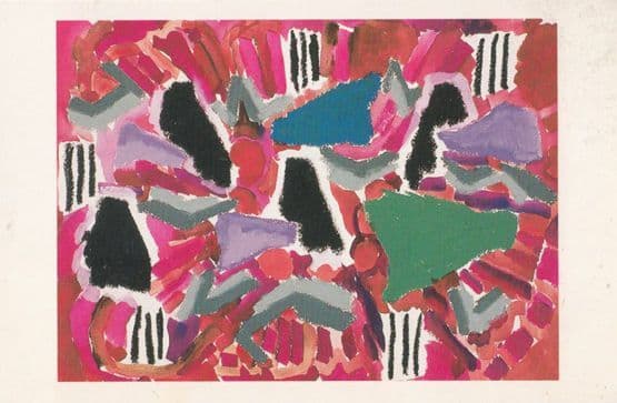 Paul Caro Blaze Painting Postcard