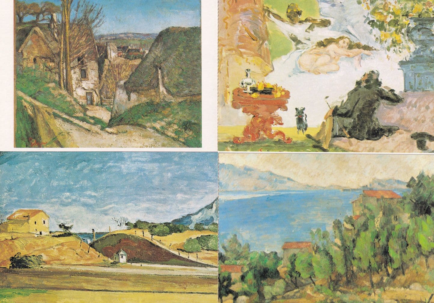 Paul Cezanne A Modern Olympia The Groove Hanged Man 4x Painting Postcard s