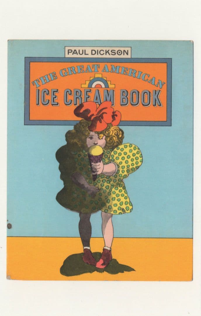 Paul Dickson The Great American Ice Cream 1932 Book Postcard