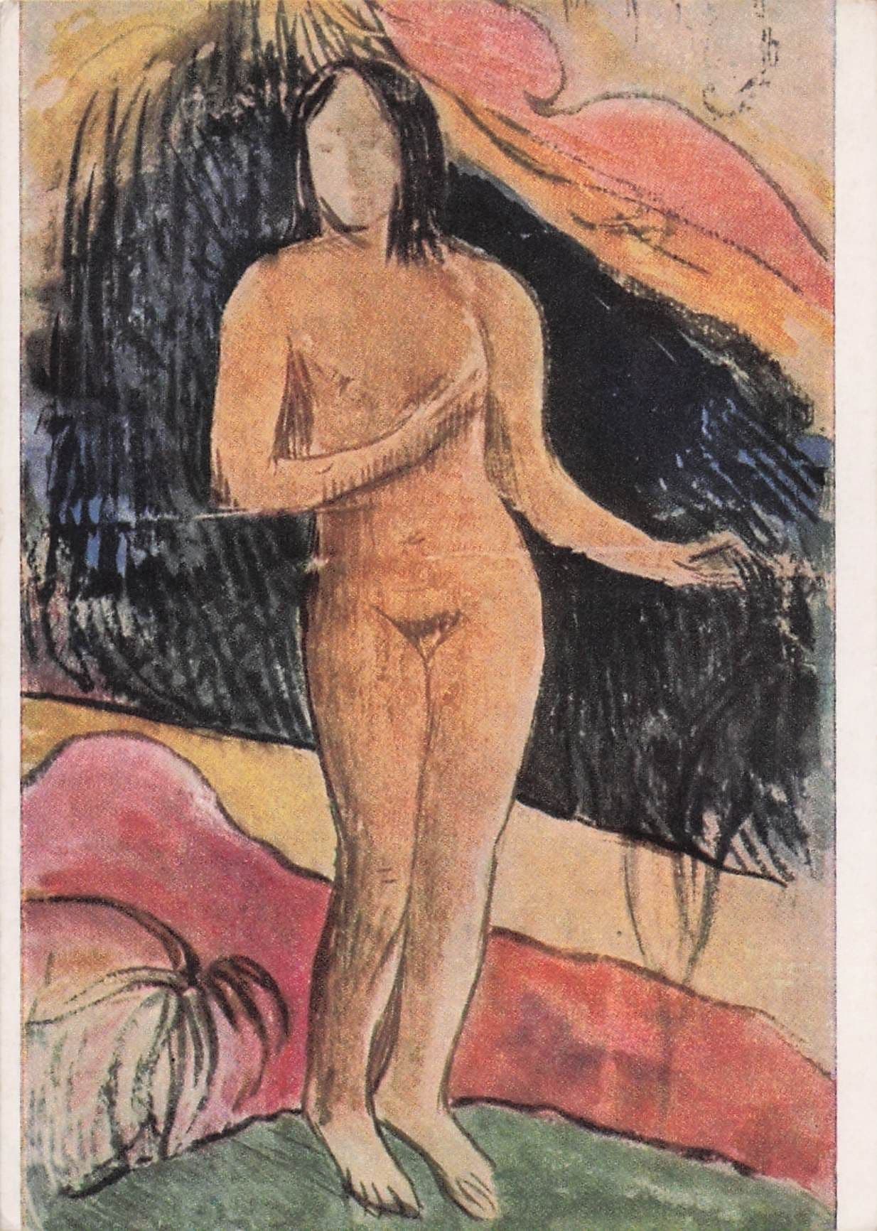 Paul Gauguin Bucheim Kunstkarte Painting Postcard