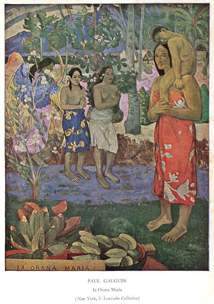 Paul Gauguin In Orana Maria Medici Painting Postcard