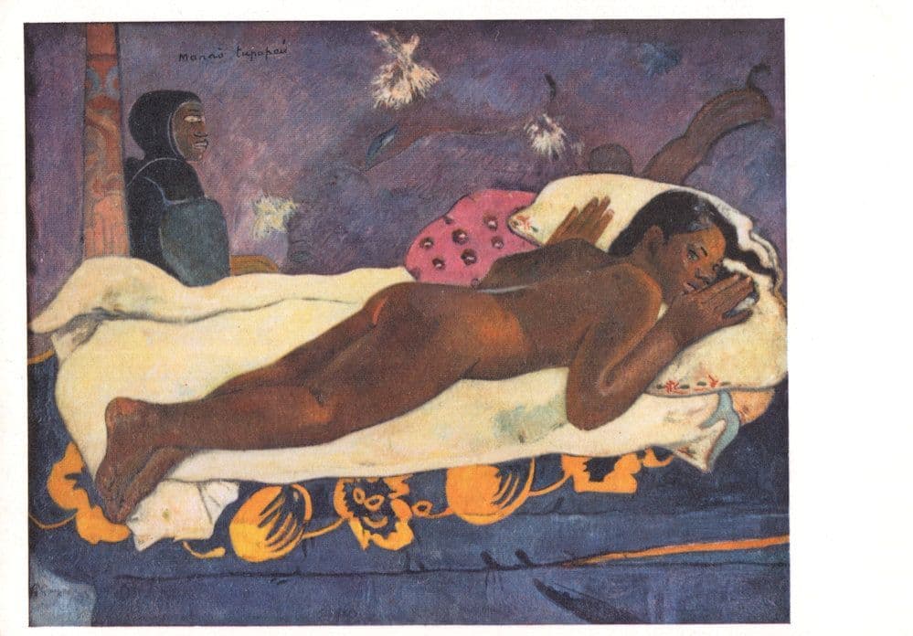 Paul Gauguin Manao Turapau New York Collection Rare Painting Postcard