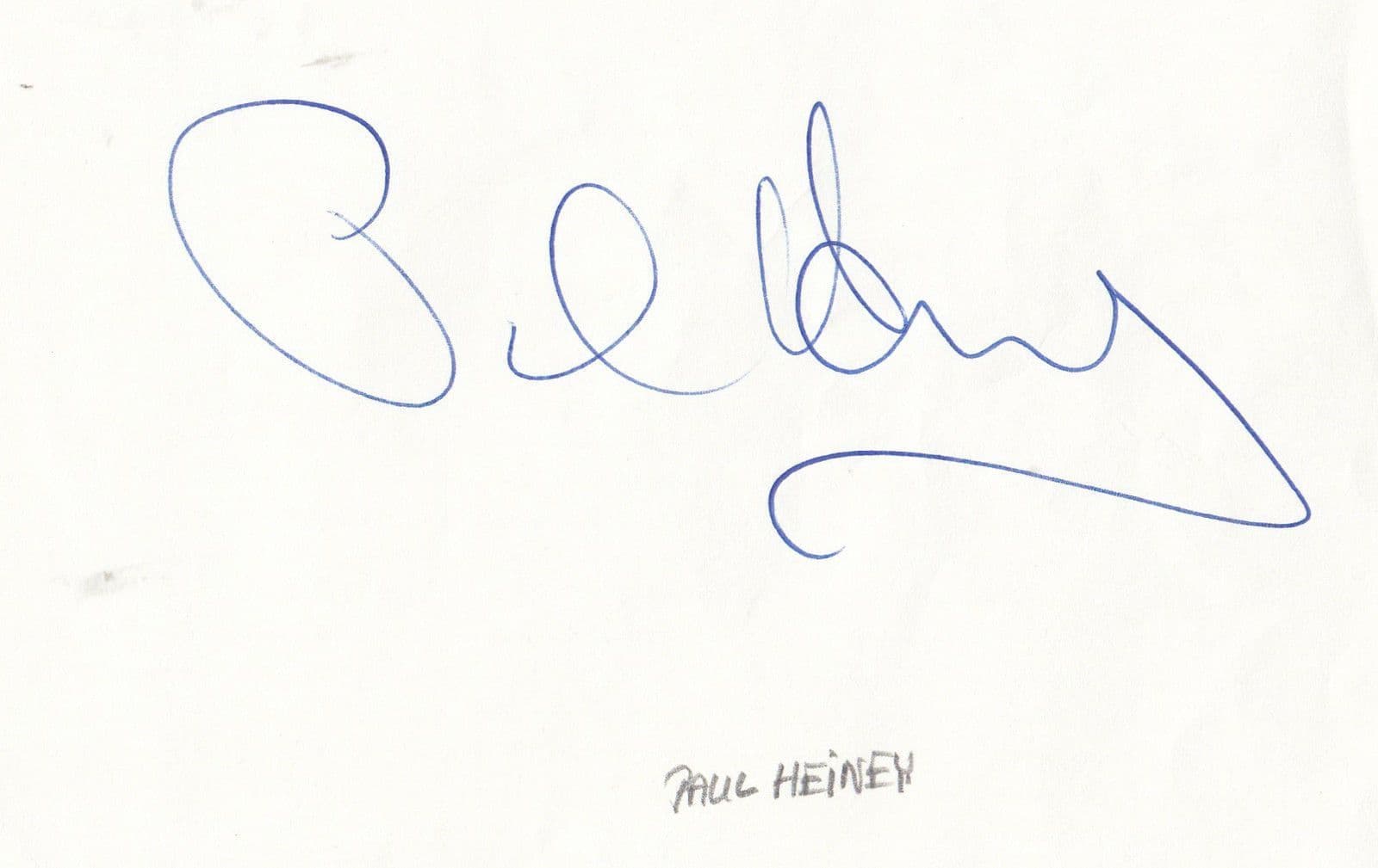 Paul Heiney Hand Signed Autograph Ephemera