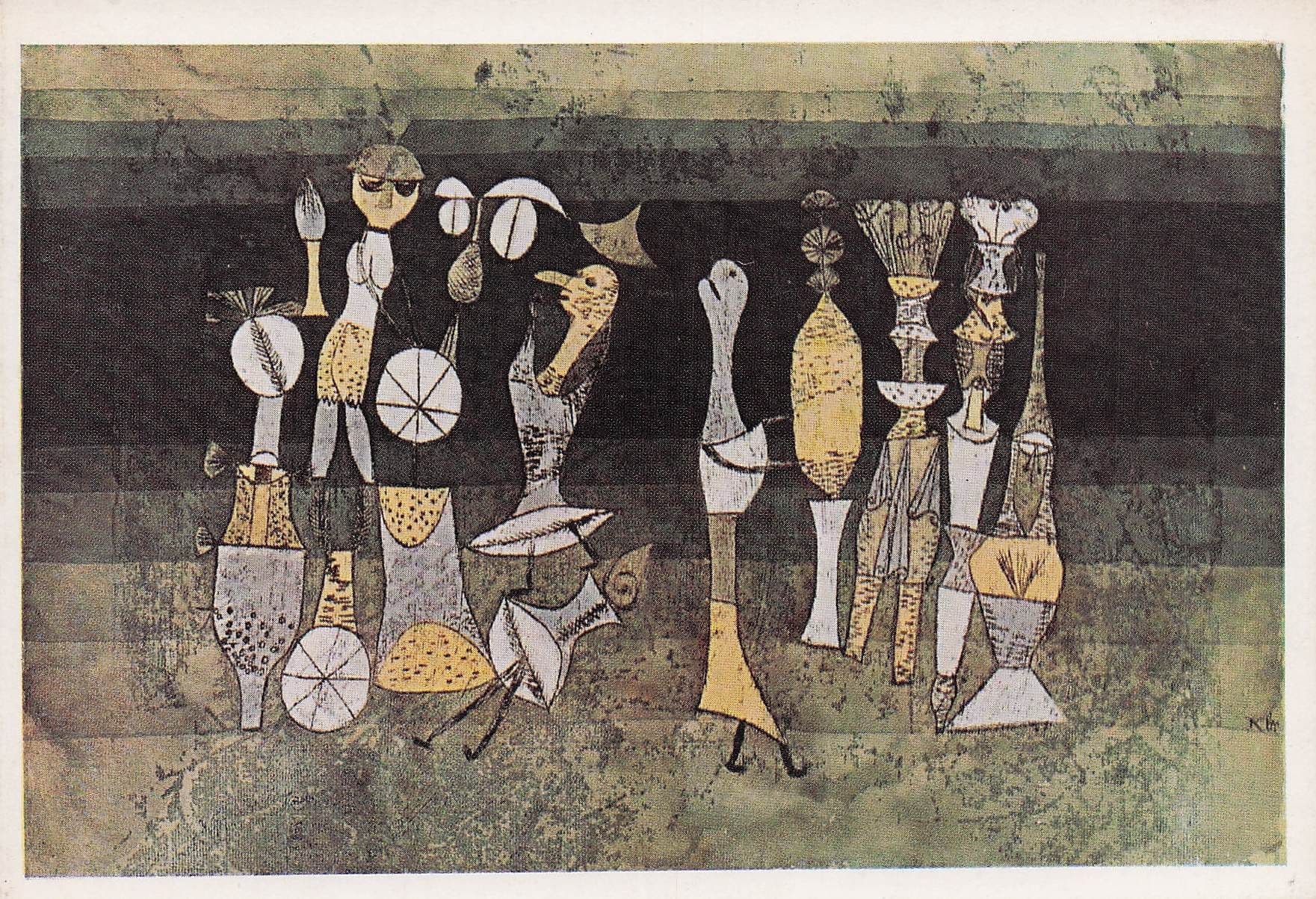 Paul Klee Comedy Tate Gallery Painting Postcard