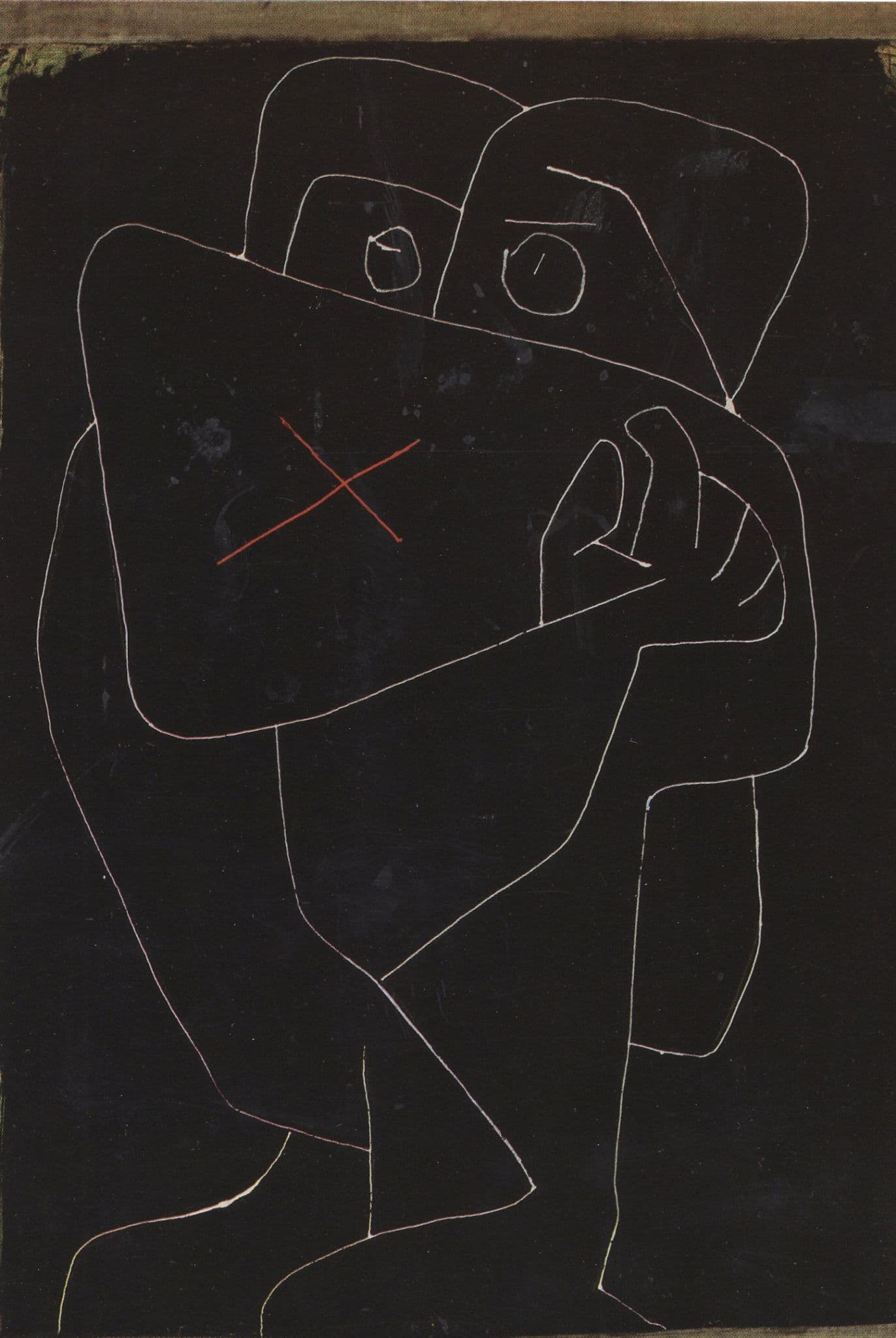 Paul Klee Insured Parcel Rare Painting Postcard
