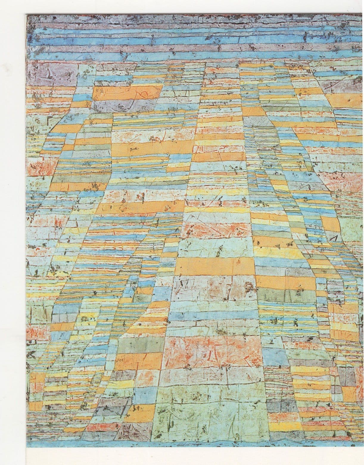 Paul Klee Mainway & Sideways Painting Postcard