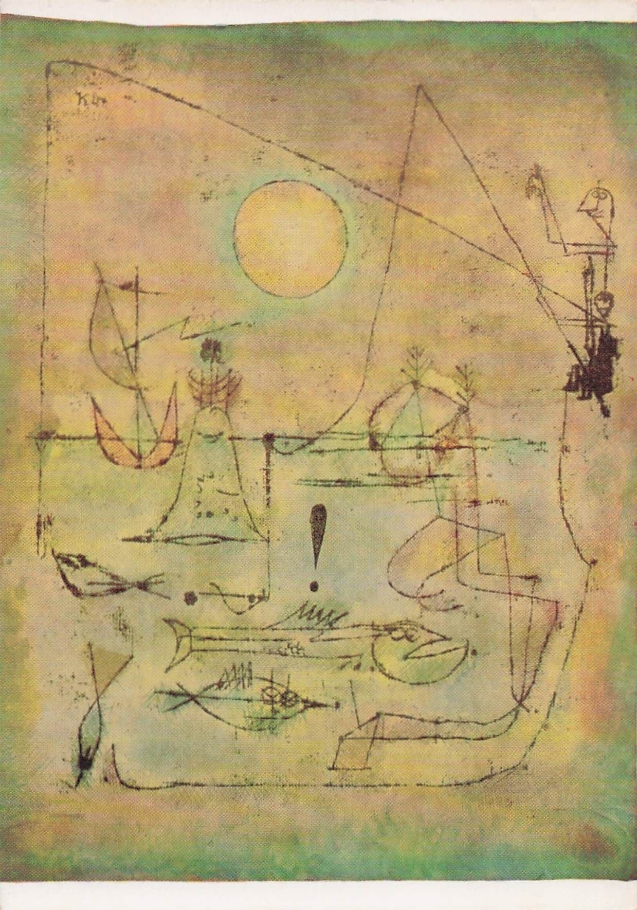 Paul Klee They're Biting Tate Gallery Painting Postcard