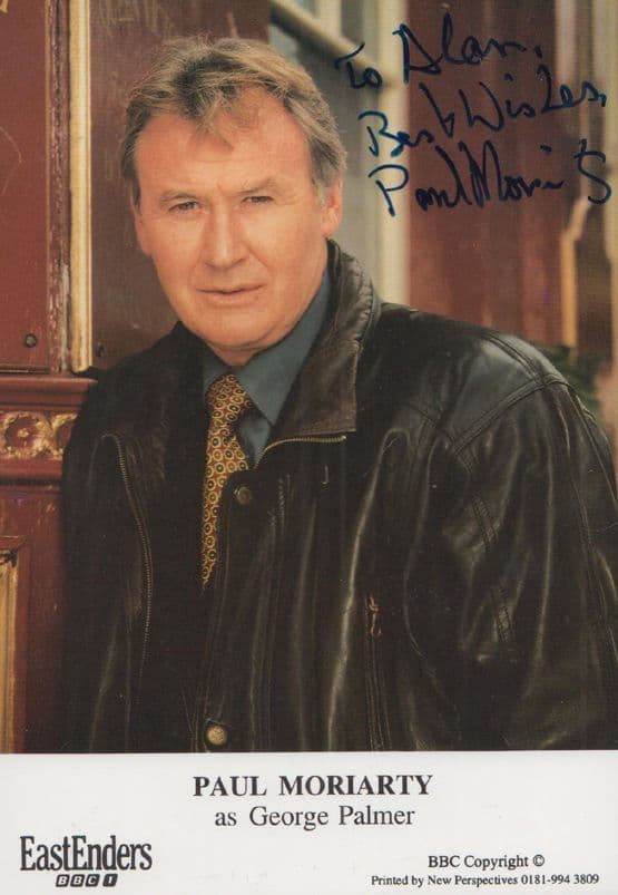 Paul Moriarty George Palmer Gambling Club BBC Eastenders Hand Signed Cast Photo