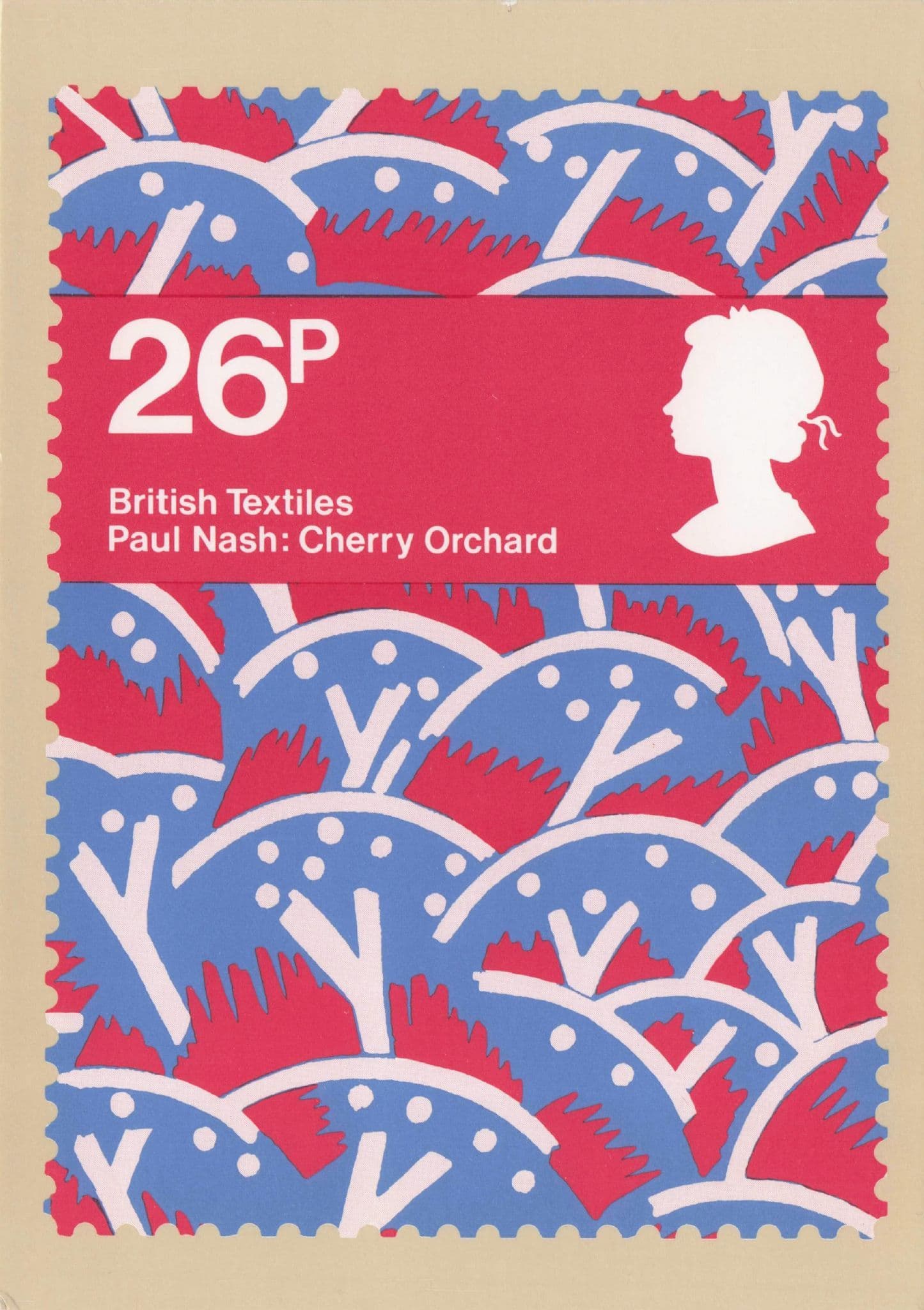 Paul Nash Cherry Orchard 1930 Painting Royal Mail Stamp Postcard
