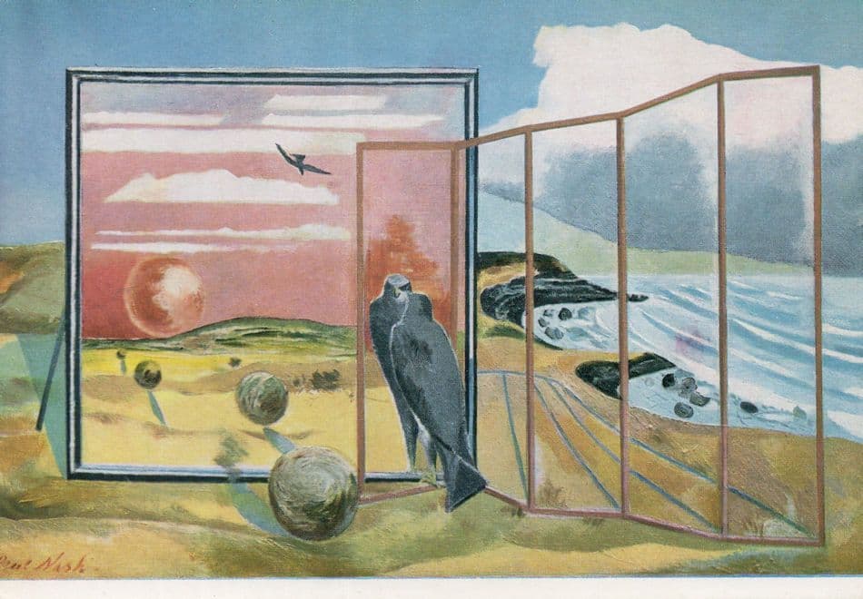 Paul Nash Landscape From A Dream Painting Postcard