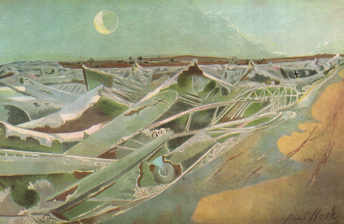 Paul Nash Totes Meer Oil On Canvas Painting Tate Gallery Postcard