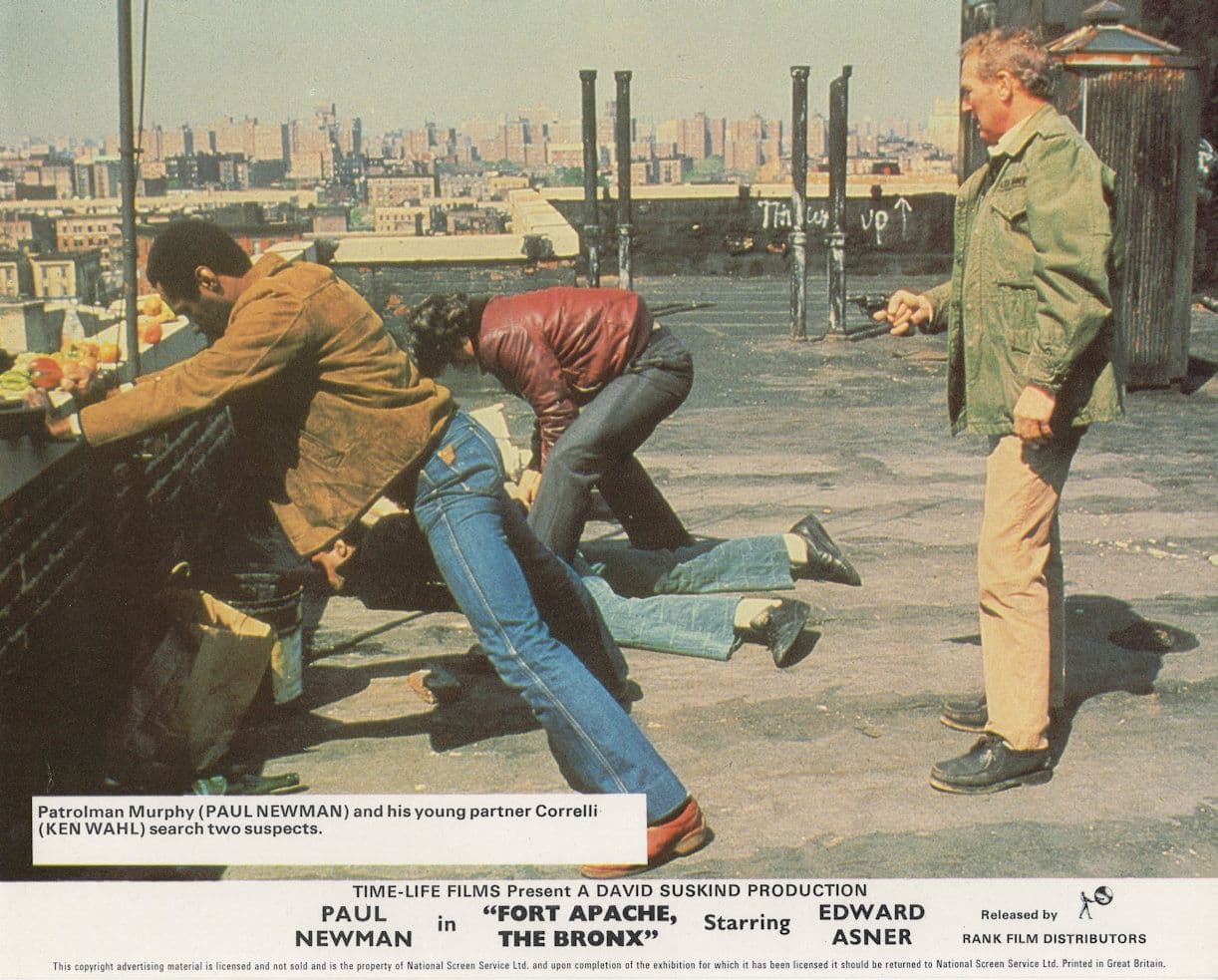 Paul Newman Fort Apache The Bronx Ken Wahl Film Lobbycard