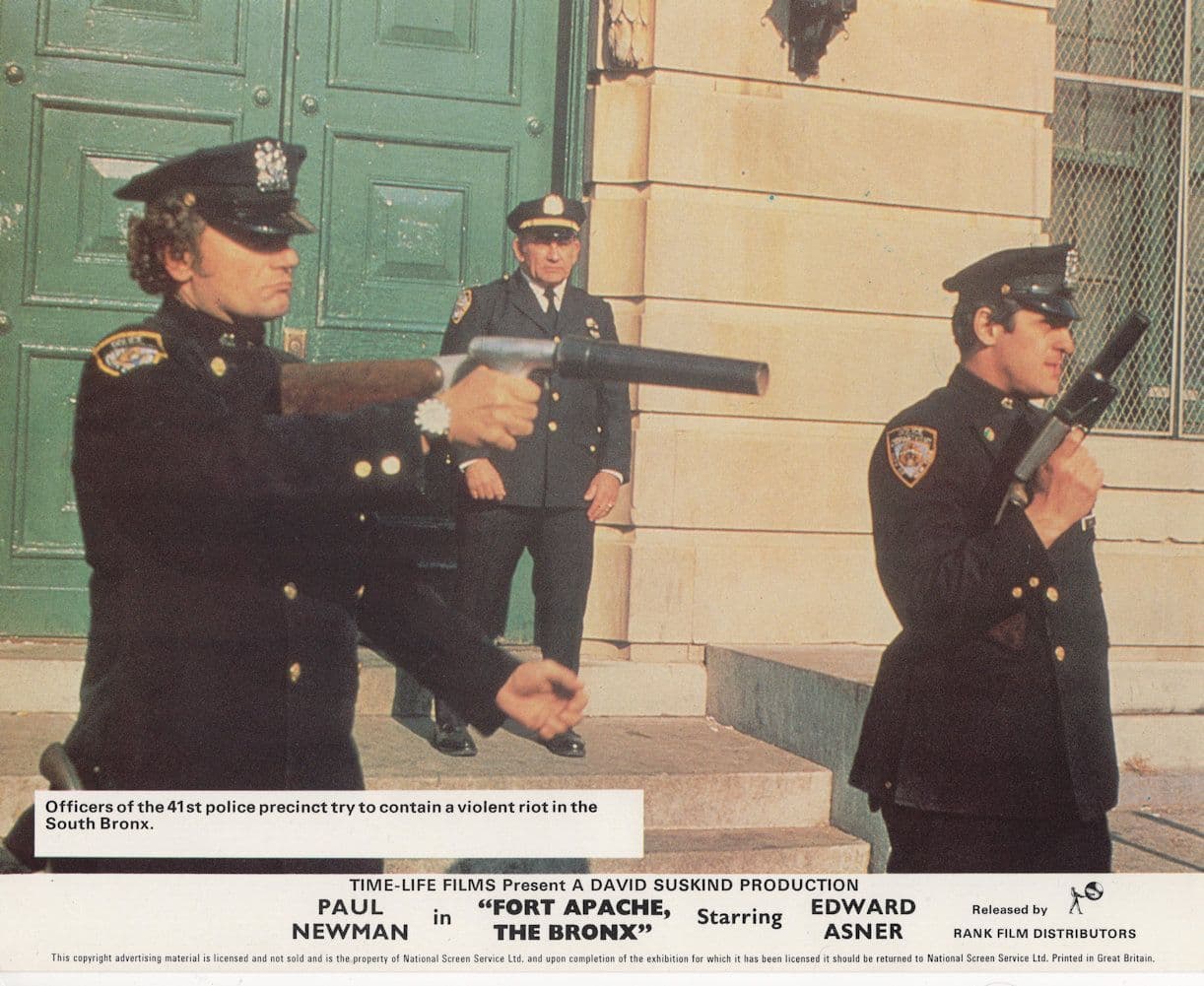 Paul Newman Fort Apache The Bronx New York Riot Lobbycard