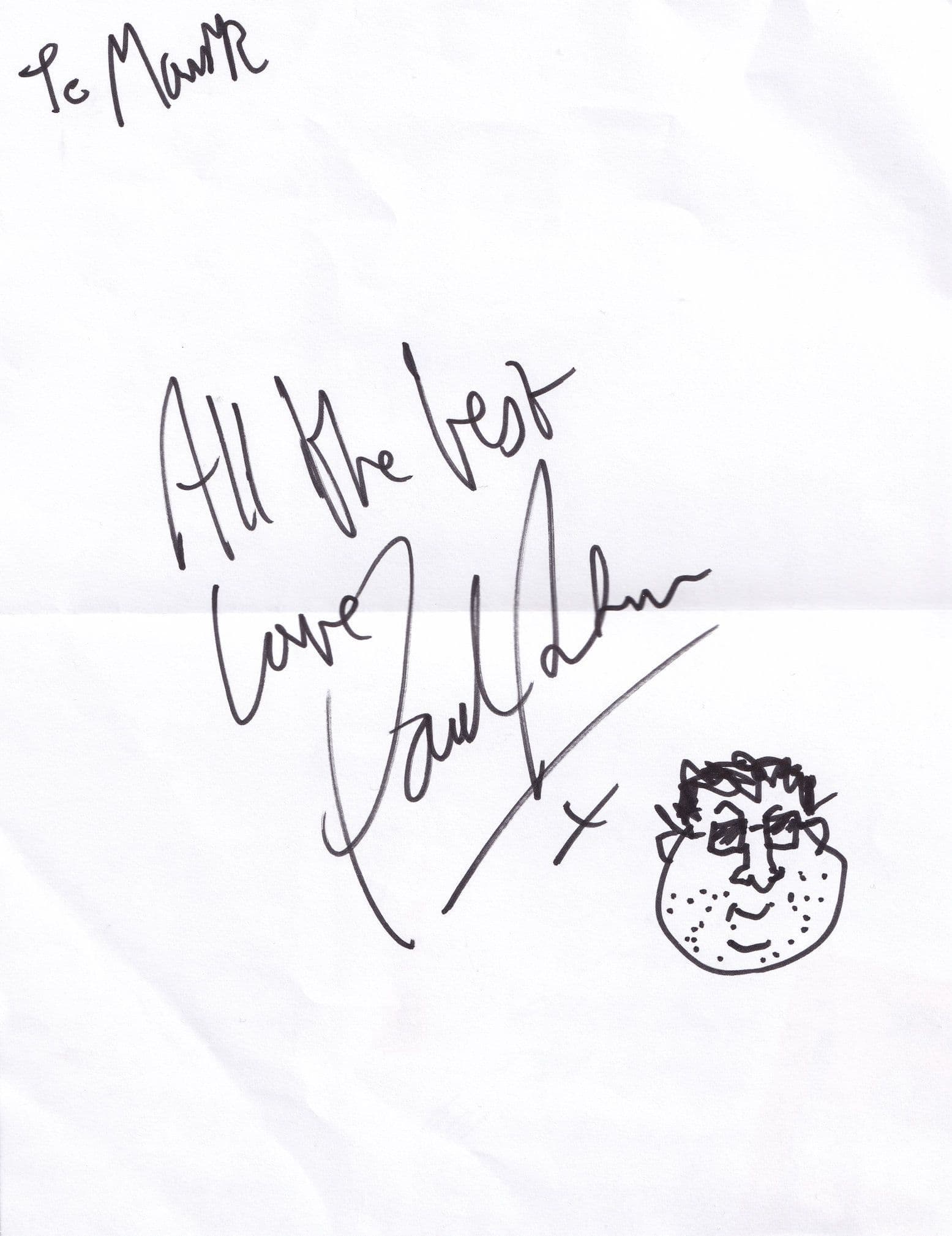 Paul Putner & Vincent Marzello Little Britain US President 2x Autograph s