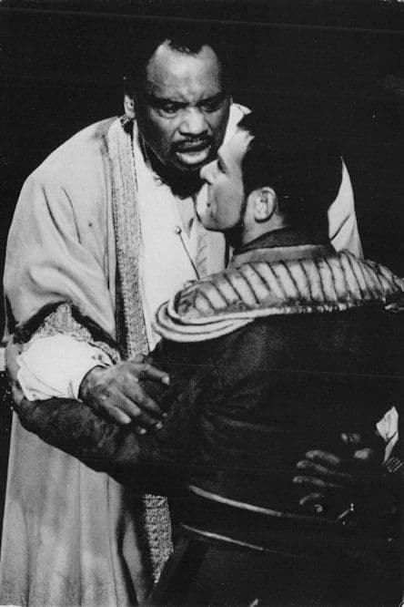 Paul Robeson Othello Sam Wanamaker as Iago Shakespeare Play Postcard