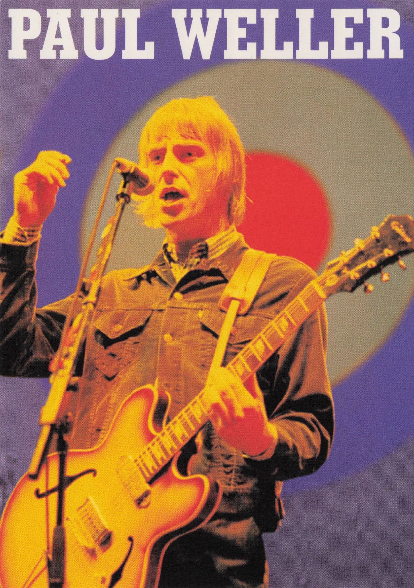 Paul Weller The Jam Mod Punk Rock Pyramid Live In Concert Postcard