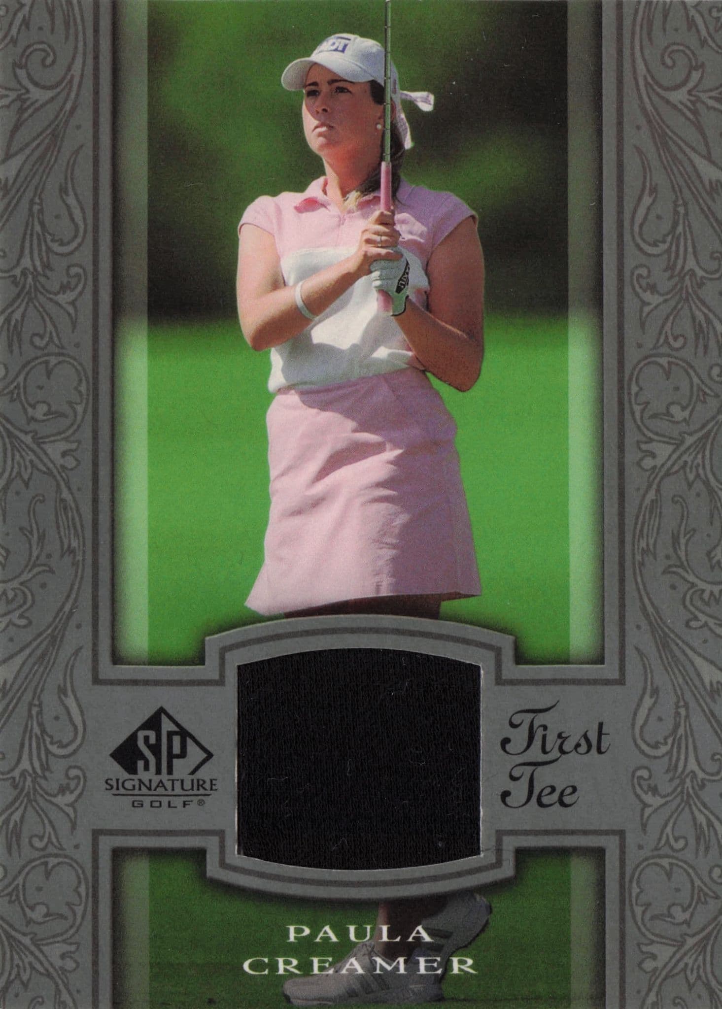 Paula Cramer First Tee SP 2005 Golf Upper Deck Relic Shirt Card