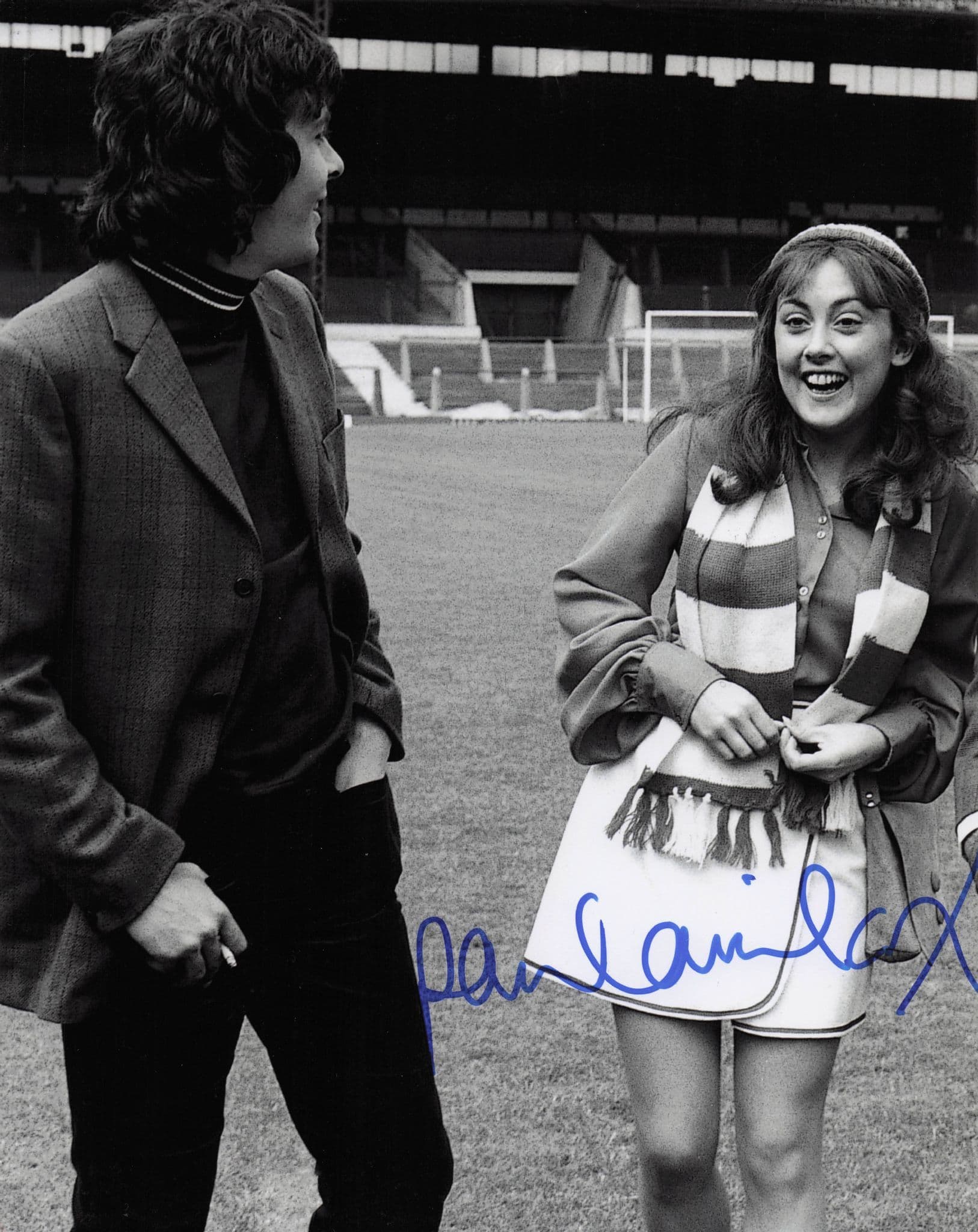 Paula Wilcox & Richard Beckinsale of Rising Damp 10x8 Hand Signed Photo