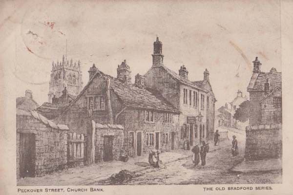 Peckover Street Church Bank Bradford Brown Muff & Co Fashion Antique Postcard