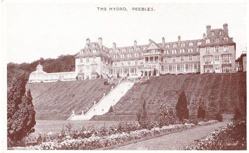 Peebles The Hydro Antique Arial Ariel Postcard