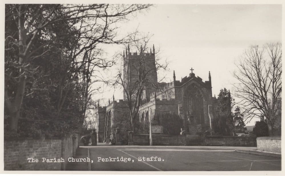 Penkridge Church Staffordshire Real Photo Postcard