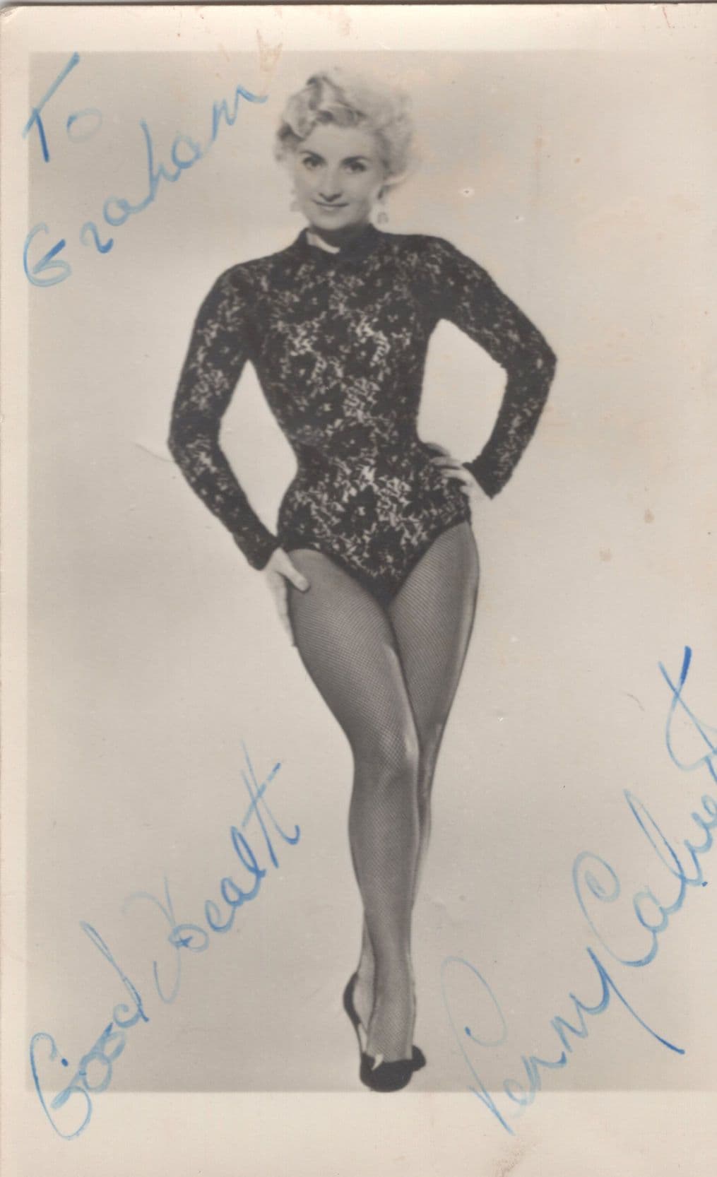 Penny Calvert Wife Of Bruce Forsyth Rare Hand Signed Photo