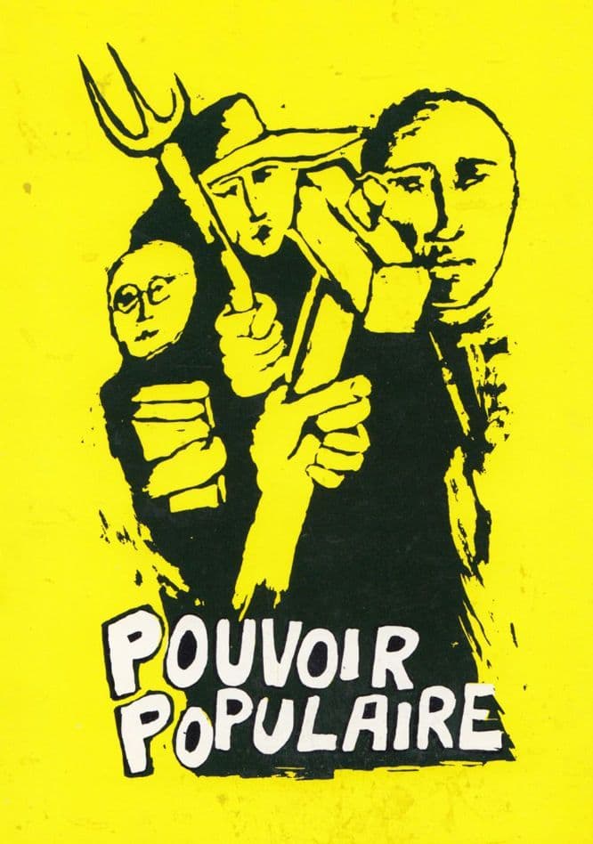 People Power In France 1968 Poster Art Greeting Card Postcard