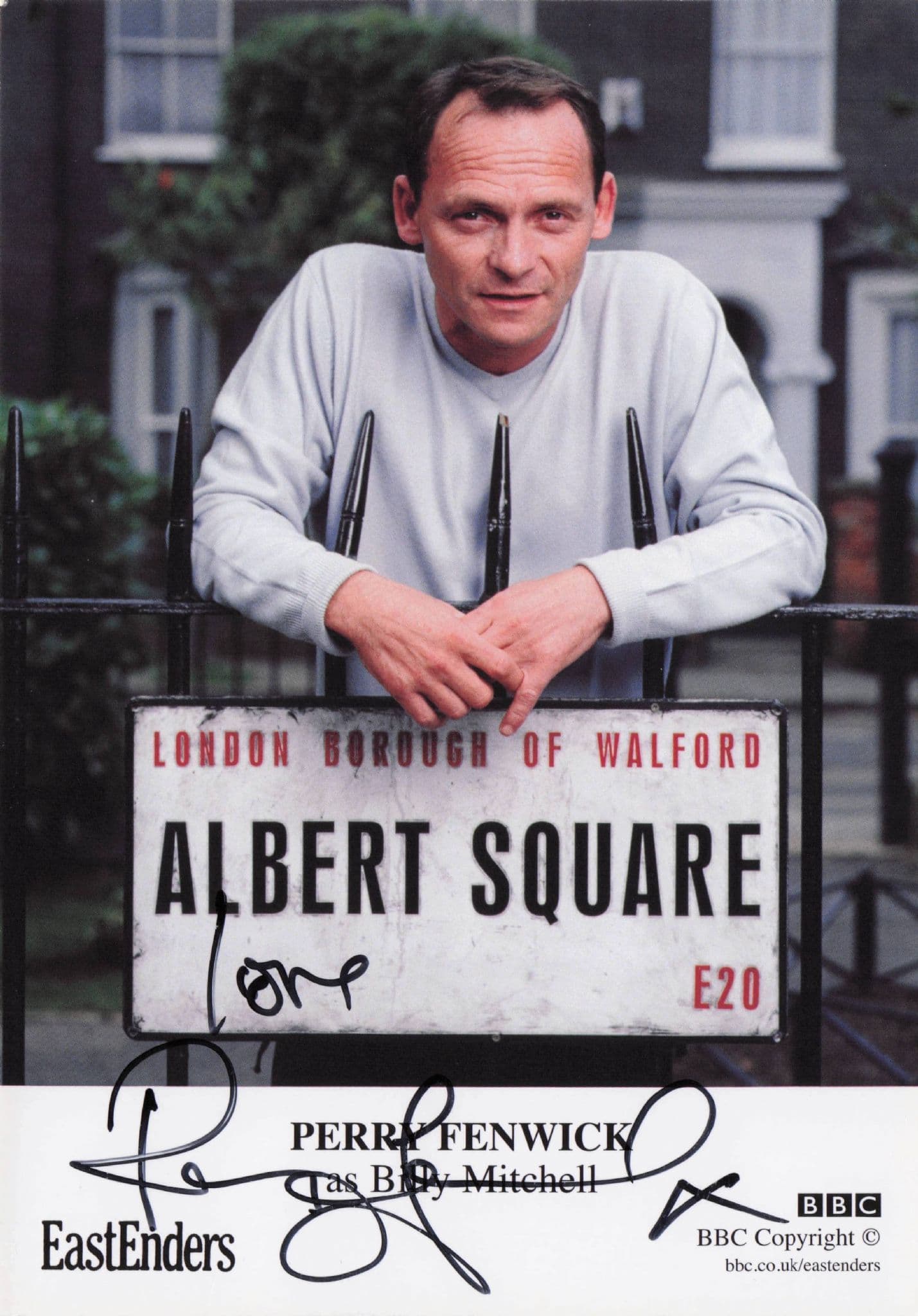 Perry Fenwick Undedicated BBC Hand Signed Cast Card Photo