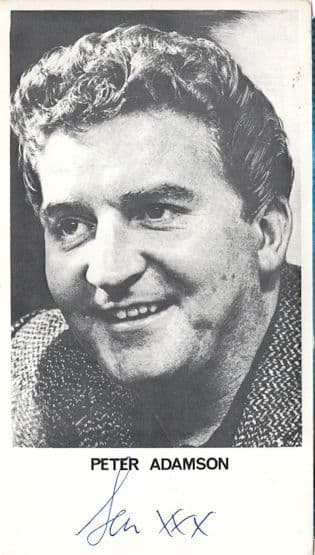 Peter Adamson Coronation Street Antique VG Hand Signed Cast Photo