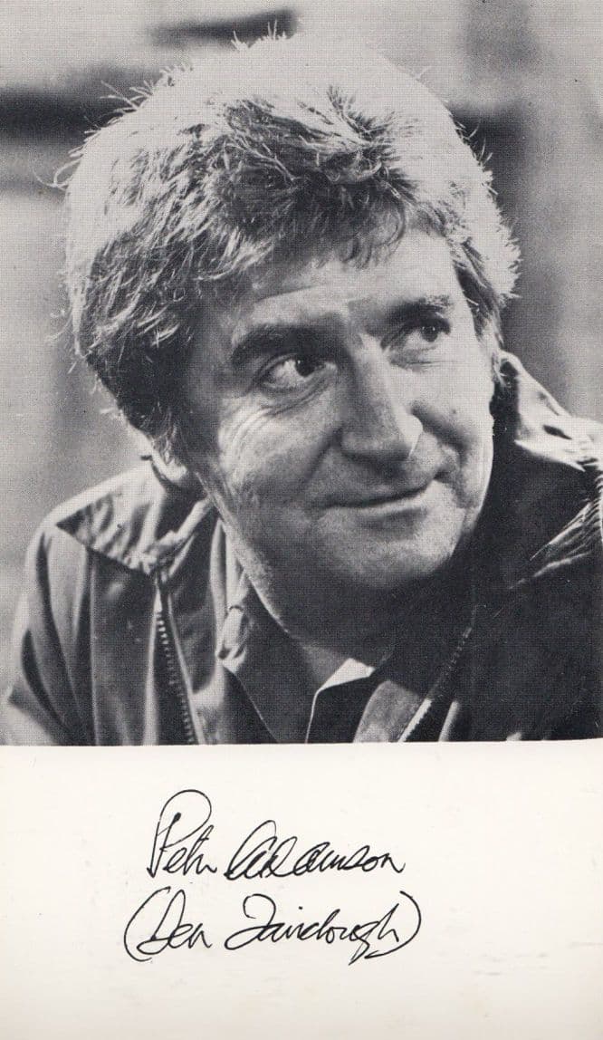 Peter Adamson Len Fairclough Coronation Street Antique Printed Signed Cast Card