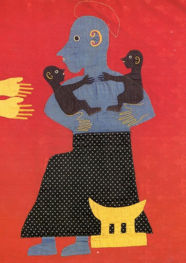 Peter Adler Protecting Children Painting Postcard