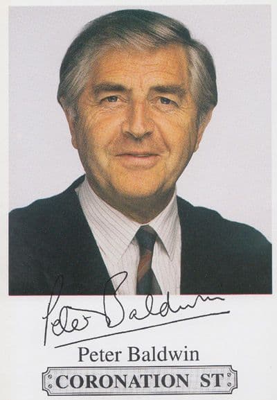 Peter Baldwin Derek Wilton Coronation Street Vintage Cast Card