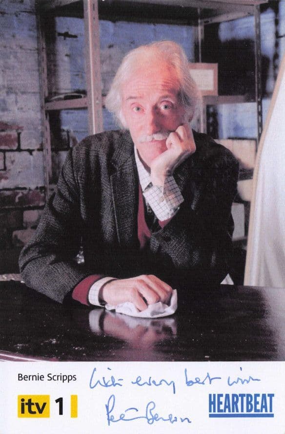 Peter Benson Bernie Scripps Heartbeat RARE HAND Signed Cast Card Photo