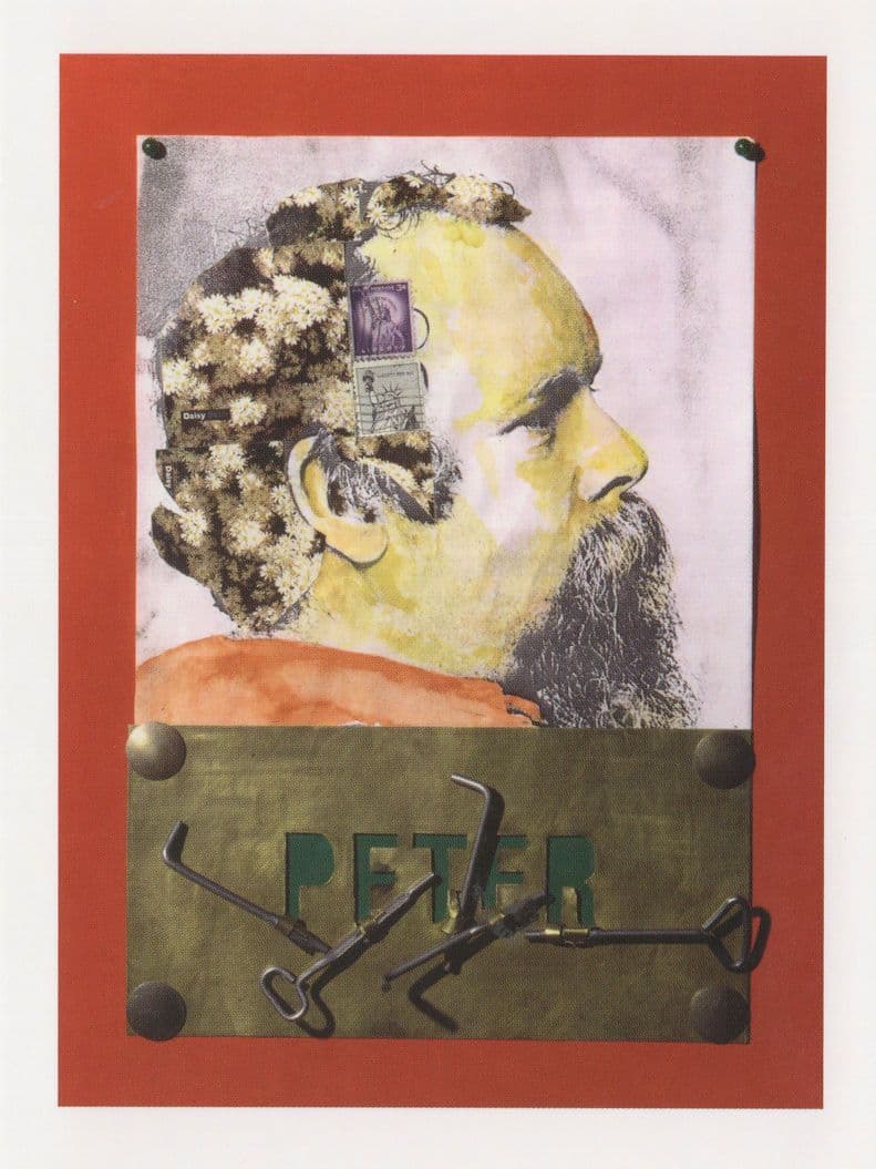 Peter Blake Artist Of The Beatles LP Rare NPG Painting Postcard