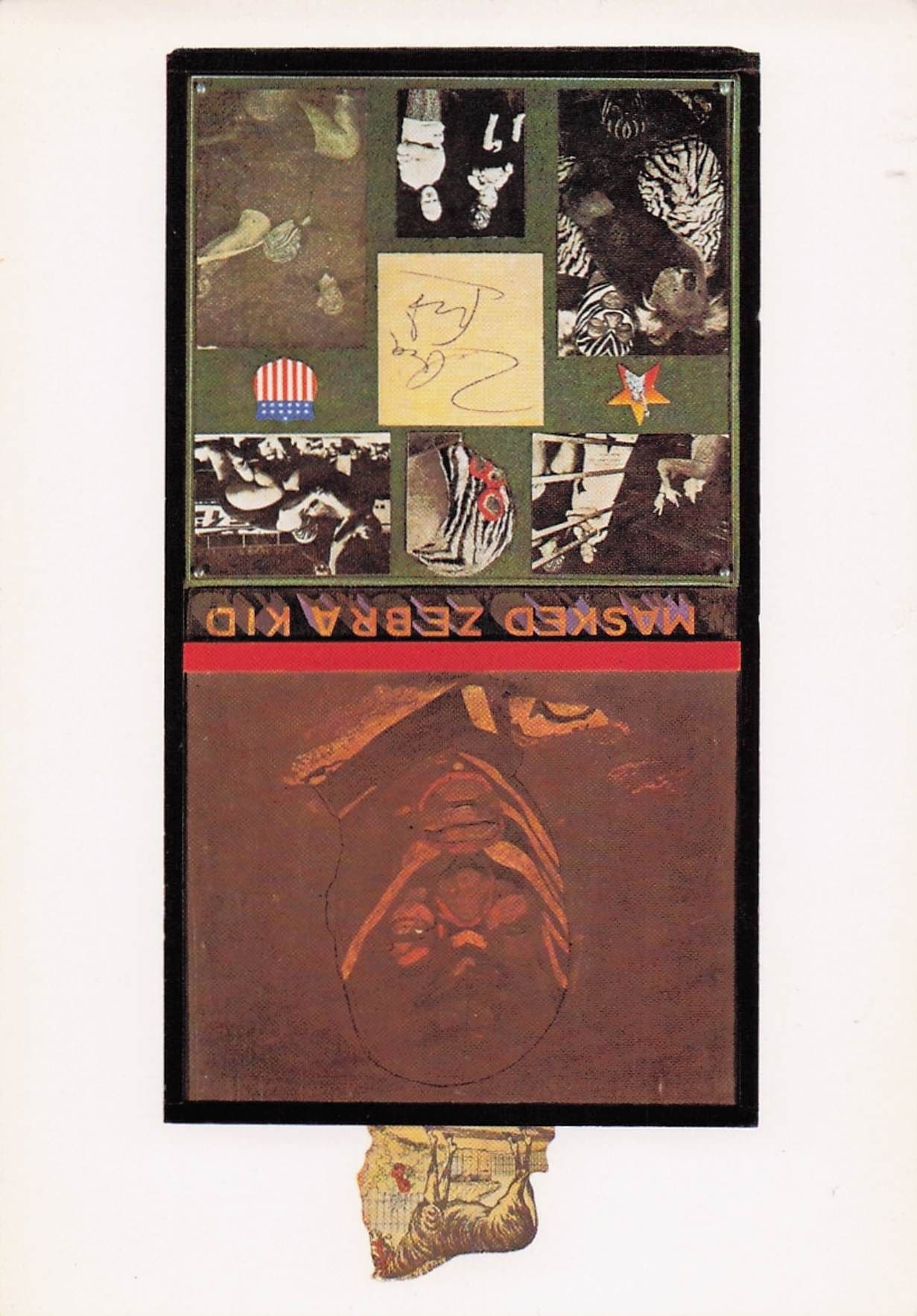 Peter Blake The Masked Zebra Kid Tate Gallery Painting Postcard
