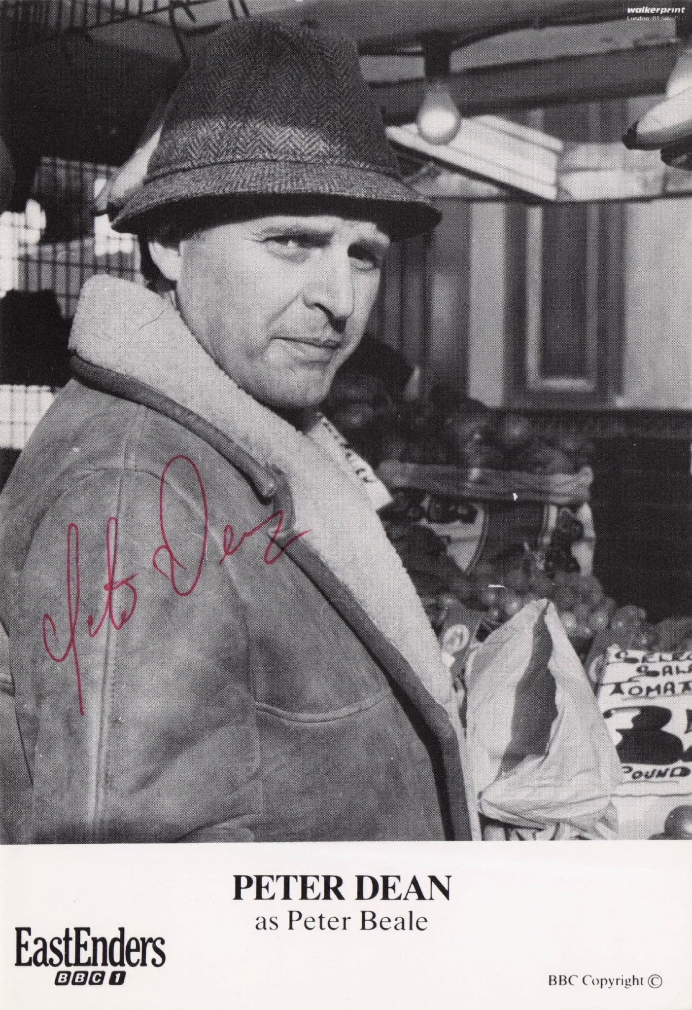 Peter Dean Beale Eastenders Undedicated Rare Hand Signed Cast Photo